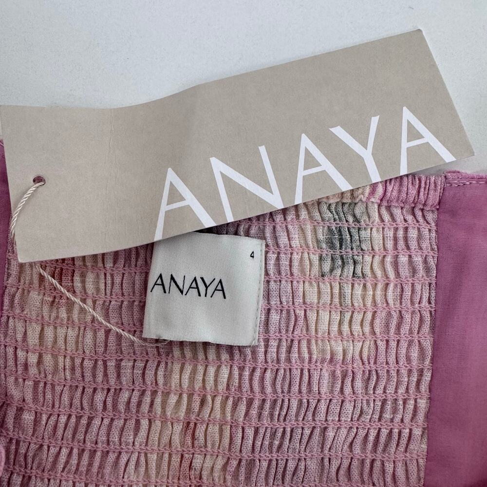 NWT Few Moda ANAYA Ziggy Linen Blend Dress size 4 Pink Beach Tropical Resortwear - Picture 11 of 13